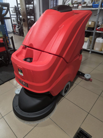 ECHIPAMENTE DE SPALAT PARDOSELI, FATADE SI PANOURI SOLARE - Mașină de spălat-uscat pardoseli TRON 560B, baterie, perie Ø55 cm, 55 L, 2.475 m²/h