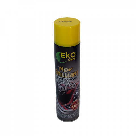 NEW BRILLIANT LEMON 600 ML COSSEM PROFESSIONAL – Aerosol Spray Siliconic pentru Lustruirea și Revigorarea Suprafațelor Auto [1]
