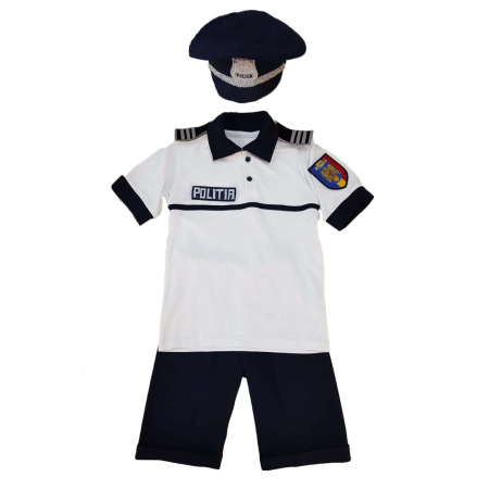 Baieti - Costum politist copii- pentru vara
