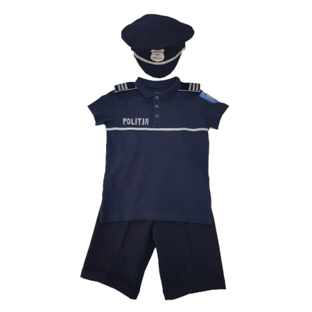 Meserii - Costum Politist tricou bleumarin