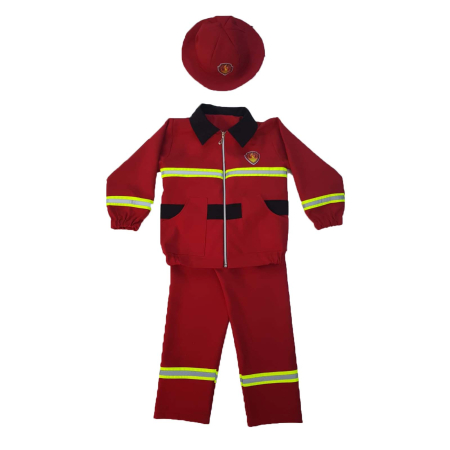 Baieti - Costum POMPIER cu bluzon
