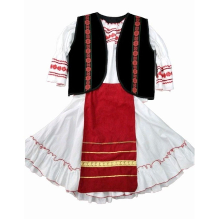 Costum popular fete catifea