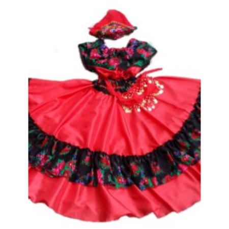 Costum Țigancusă roșu cu negru [1]