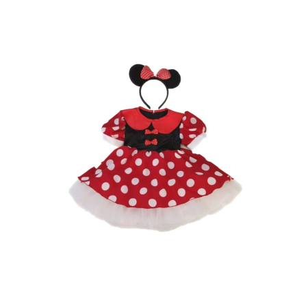 Botez / Aniversare - Rochita Minnie Mouse cu fundite