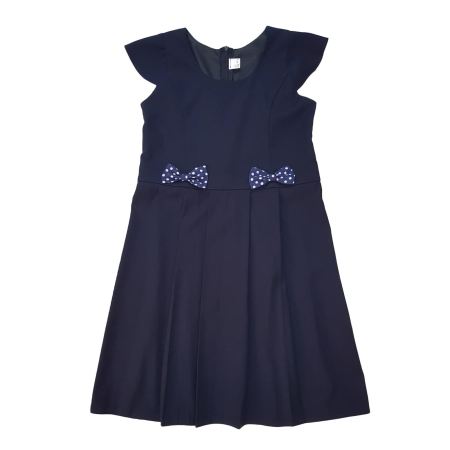 Uniforme - Sarafan bleumarin cu fundite