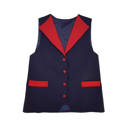 Uniforme - Vesta uniforma cu guler pentru fete