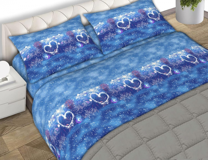 Lenjerie de pat dublu AURORA din BUMBAC [1]