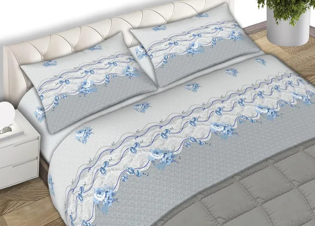 Dormitor - Lenjerie de pat dublu AURORA din BUMBAC