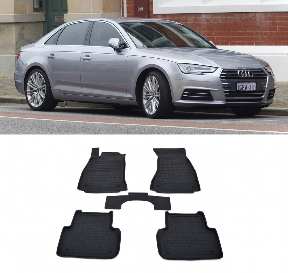 Covorase cauciuc tip tavita AUDI A4 B9 2016-prezent (5 bucati) (87925) - SEINTEX 100910 [1]