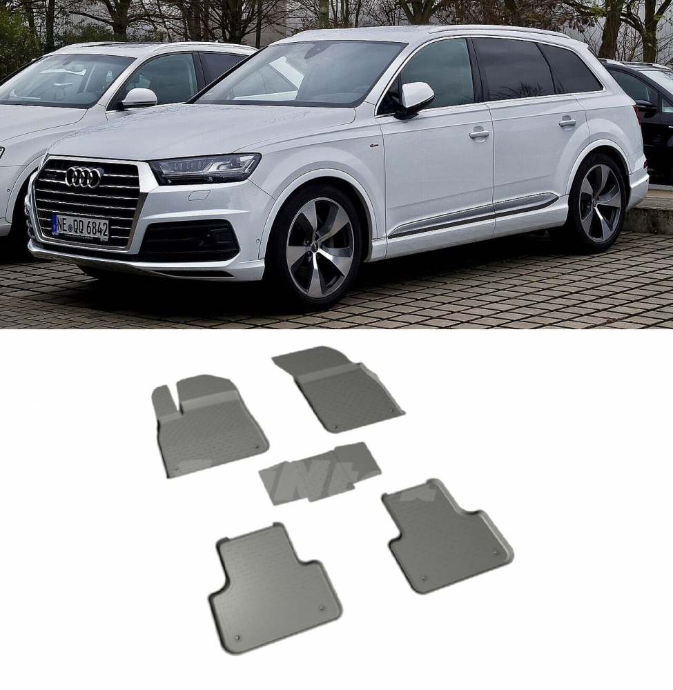 Covorase cauciuc tip tavita AUDI Q7 II 2015-prezent (5 bucati) (86854) - SEINTEX 100910 [1]