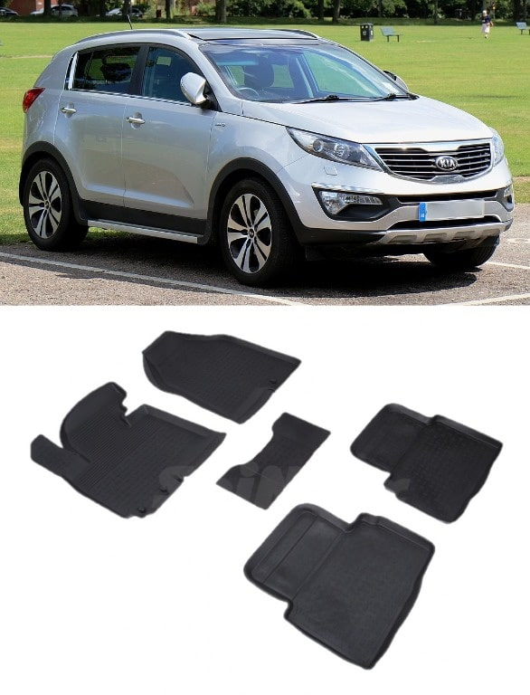 Covorase cauciuc tip tavita KIA Sportage III 2010-2015 (5 bucati) (71745) - SEINTEX 100910 [1]