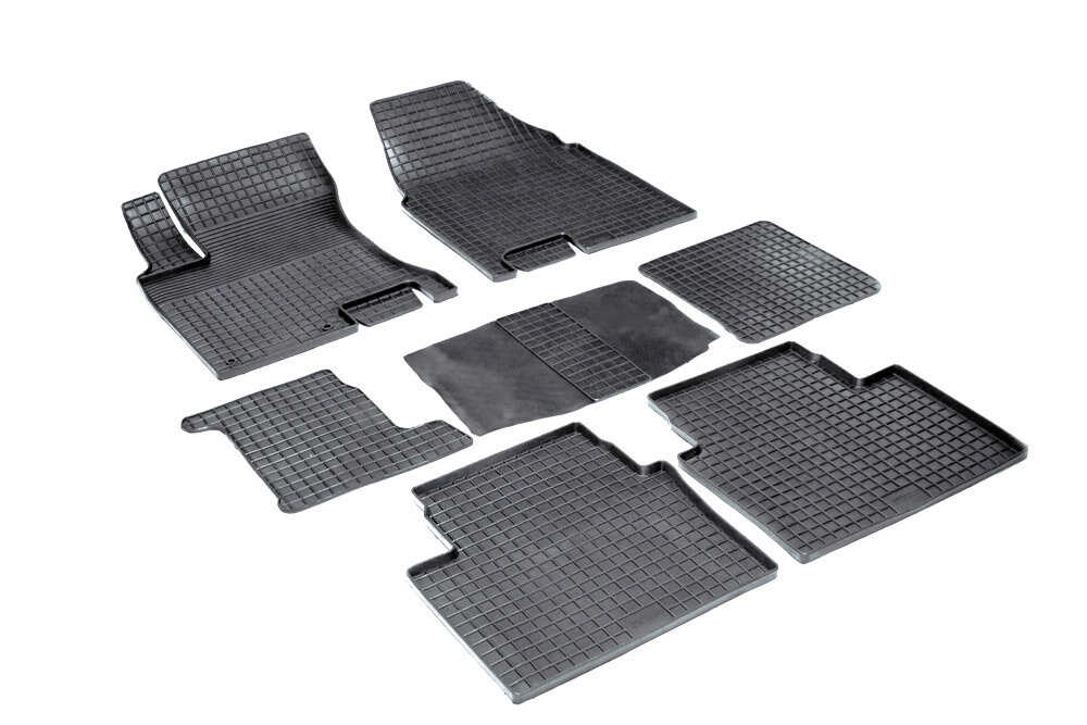 Covorase cauciuc tip tavita NISSAN Qashqai +2 (NJ10) 2008-2013 (7 locuri) (5 bucati) (00832) - GRID SEINTEX 100910 [1]