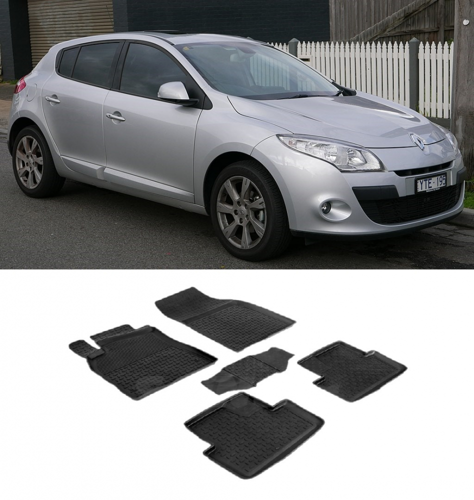 Covorase cauciuc tip tavita RENAULT Megane III 2008-2016 (5 bucati) (83252) - SEINTEX 100910 [1]