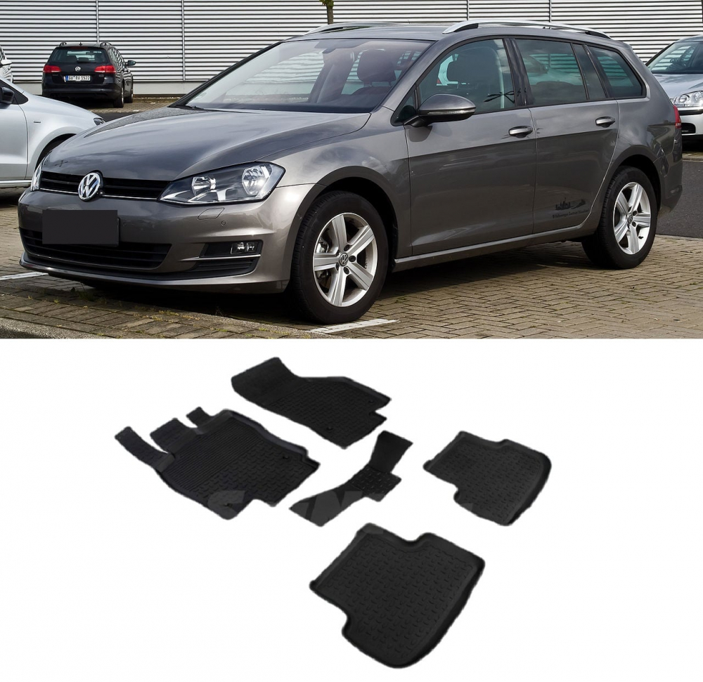 Covorase cauciuc tip tavita VW Golf VII 2012-2020 (5 bucati) (84026) - SEINTEX 100910 [1]