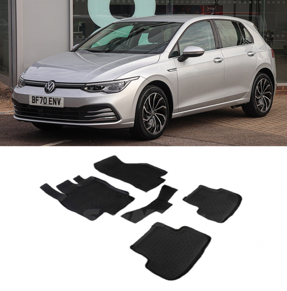 Covorase cauciuc tip tavita VW Golf VIII 2020-prezent (5 bucati) (84026) - SEINTEX 100910 [1]