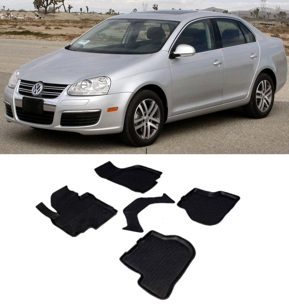 Covorase cauciuc tip tavita VW Jetta V 2005-2010 (5 bucati) (82293) - SEINTEX 100910 [1]