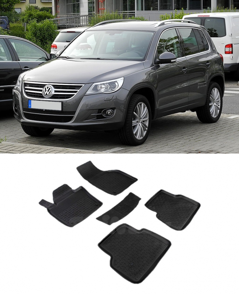 Covorase cauciuc tip tavita VW Tiguan I 2007-2016 (5 bucati) (82565) - SEINTEX 100910 [1]