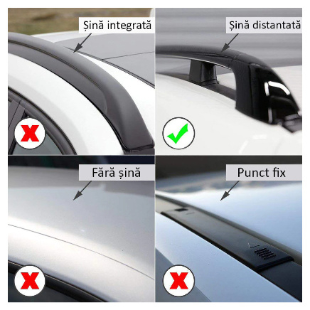 Set bare portbagaj cu cheie SKODA Fabia I 1999-2007 Combi - ALUMINIU - K20 - KVO 100181 [5]