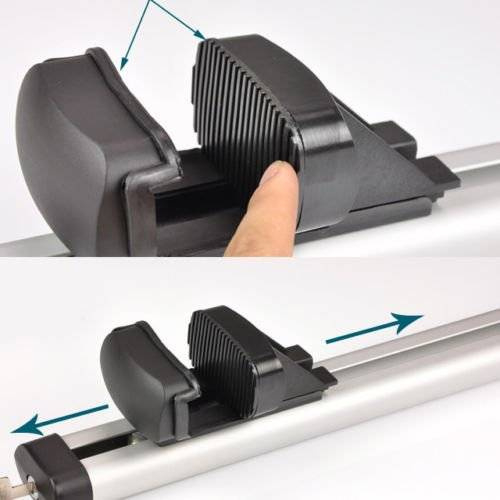 Set bare portbagaj cu cheie PEUGEOT 307 2001-2008 Combi - ALUMINIU - K20 - KVO 100181 [4]