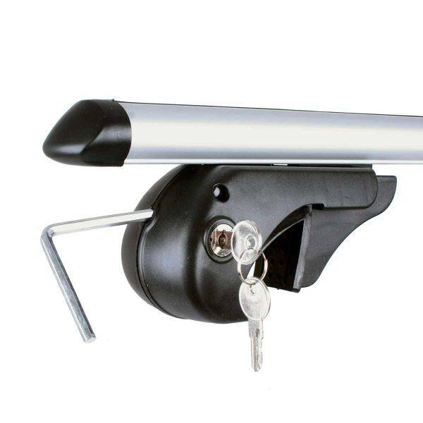 Set bare portbagaj cu cheie NISSAN Qashqai +2 (NJ10) 2008-2013 (7 locuri) - ALUMINIU - K100 - KVO 101437 [3]