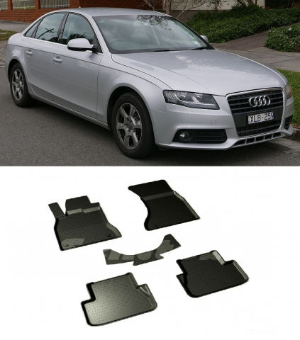 Covorase cauciuc tip tavita AUDI A4 B8 2008-2016 (5 bucati) (86674) - SEINTEX 100910
