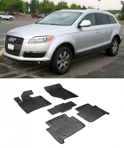 Covorase cauciuc tip tavita AUDI Q7 I 2005-2015 (5 bucati) (85548) - SEINTEX 100910