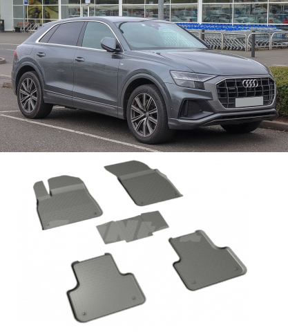 Covorase cauciuc tip tavita AUDI Q8 2018-prezent (5 bucati) (86854) - SEINTEX 100910