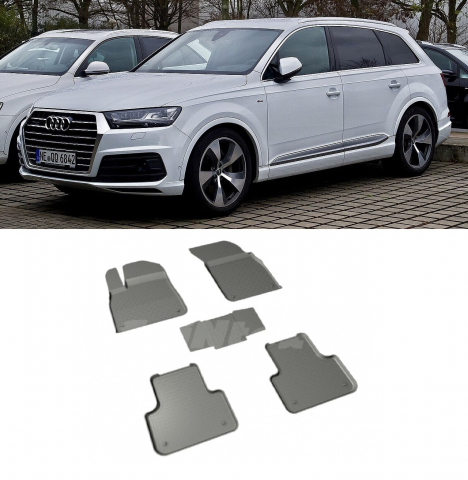 Covorase cauciuc tip tavita AUDI Q7 II 2015-prezent (5 bucati) (86854) - SEINTEX 100910