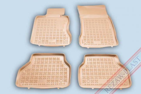 Covorase tip tavita bordura 3 cm - Covorase cauciuc tip tavita BMW Seria 5 E60 / E61 2003-2010 (200703/B) - REZAW PLAST 100514