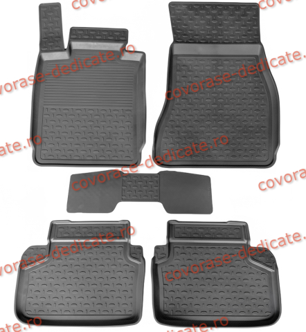 Covorase tip tavita bordura 3 cm - Covorase BMW Seria 5 G30 / G31 2017-2023 (5 bucati) - tip tavita - SEINTEX - 100% cauciuc