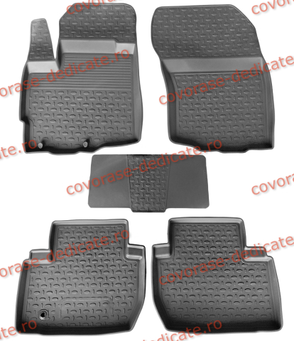 Covorase tip tavita bordura 3 cm - Covorase CITROEN C-Crosser 2007-2012 (5 bucati) - tip tavita - SEINTEX - 100% cauciuc