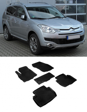 Covorase tip tavita bordura 3 cm - Covorase cauciuc tip tavita CITROEN C-Crosser 2007-2012 (5 bucati) (82129) - SEINTEX 100910