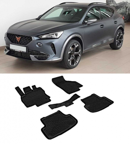 Covorase Auto - Covorase cauciuc tip tavita CUPRA Formentor 2020-prezent (5 bucati) (84907) - SEINTEX 100910