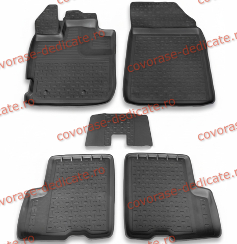 Covorase tip tavita bordura 3 cm - Covorase DACIA Duster II 2017-2023 (5 bucati) - tip tavita - SEINTEX - 100% cauciuc