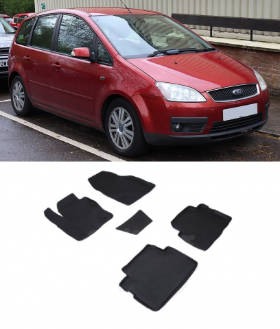Covorase cauciuc tip tavita FORD C-Max I 2003-2010 (5 bucati) (01320) - SEINTEX 100910