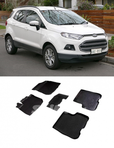 Covorase Auto - Covorase cauciuc tip tavita FORD Ecosport II (B515) 2012-2023 (5 bucati) (90164) - SEINTEX 100910