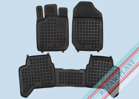 Covorase tip tavita bordura 3 cm - Covorase cauciuc tip tavita FORD Ranger T6 I 2011-2022 (4 usi) (200638) - REZAW PLAST 100514