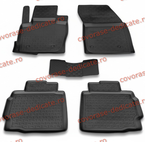 Covorase tip tavita bordura 3 cm - Covorase FORD Mondeo MKV 2014-2022 (5 bucati) - tip tavita - SEINTEX - 100% cauciuc