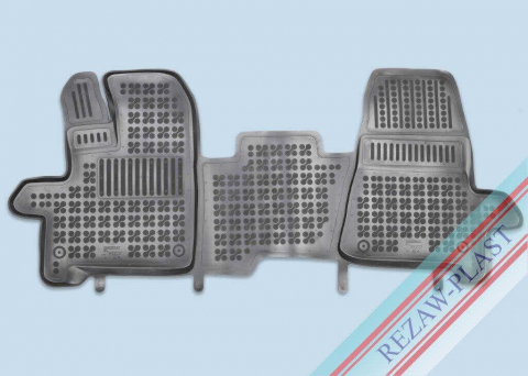 Covorase tip tavita bordura 3 cm - Covorase cauciuc tip tavita FORD Transit IV 2014-prezent (2 locuri - automata) (200637) - REZAW PLAST 100514