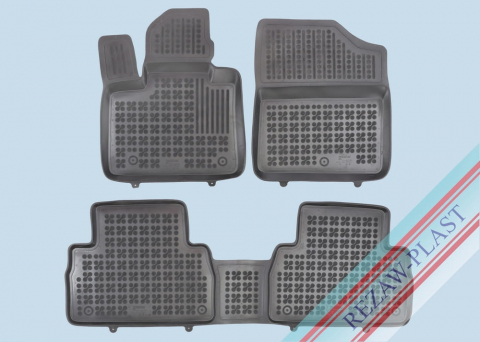 Covorase Auto - Covorase cauciuc tip tavita HYUNDAI Santa Fe IV 2020-2023 Facelift Hybrid (5 locuri) (201625) - REZAW PLAST 100514