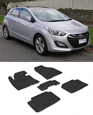 Covorase cauciuc tip tavita HYUNDAI i30 II 2011-2017 (5 bucati) (83212) - SEINTEX 100910