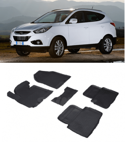 Covorase cauciuc tip tavita HYUNDAI ix35 2009-2015 (5 bucati) (71745) - SEINTEX 100910
