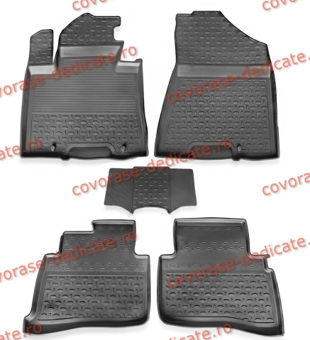 Covorase tip tavita bordura 3 cm - Covorase HYUNDAI Tucson III 2015-2020 (5 bucati) - tip tavita - SEINTEX - 100% cauciuc