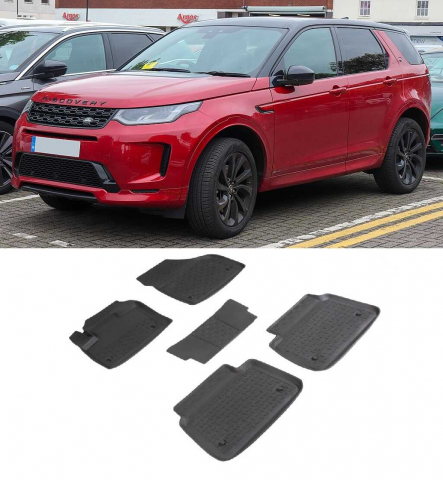 Covorase Auto - Covorase cauciuc tip tavita LAND ROVER Discovery Sport 2019-prezent Facelift (5 bucati) (94697) - SEINTEX 100910