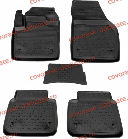 Covorase tip tavita bordura 3 cm - Covorase LAND ROVER Discovery Sport 2019-prezent Facelift (5 bucati) - tip tavita - SEINTEX - 100% cauciuc