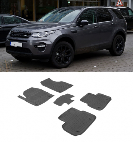 Covorase Auto - Covorase cauciuc tip tavita LAND ROVER Discovery Sport 2014-2019 Pre-Facelift (5 bucati) (86737) - SEINTEX 100910