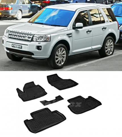 Covorase Auto - Covorase cauciuc tip tavita LAND ROVER Freelander II (L359) 2006-2014 (5 bucati) (83458) - SEINTEX 100910