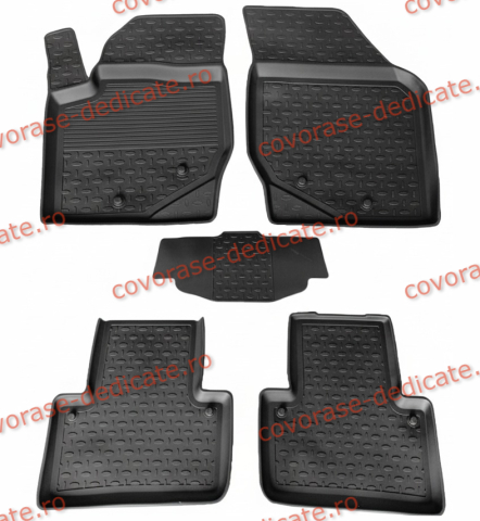 Covorase tip tavita bordura 3 cm - Covorase LAND ROVER Range Rover Evoque II 2018-prezent (5 bucati) - tip tavita - SEINTEX - 100% cauciuc