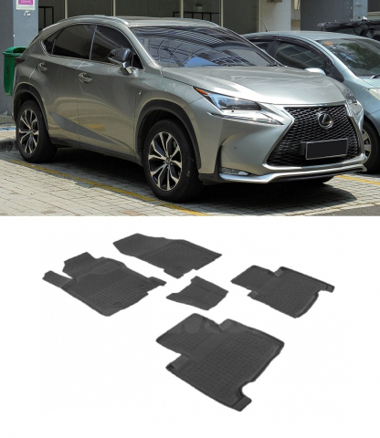Covorase Auto - Covorase cauciuc tip tavita LEXUS NX (AZ10) 2014-2021 (5 bucati) (86447) - SEINTEX 100910