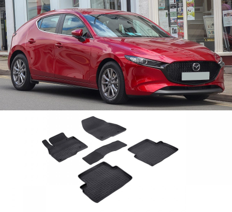 Covorase Auto - Covorase cauciuc tip tavita MAZDA 3 IV (BP) 2019-prezent (5 bucati) (93284) - SEINTEX 100910
